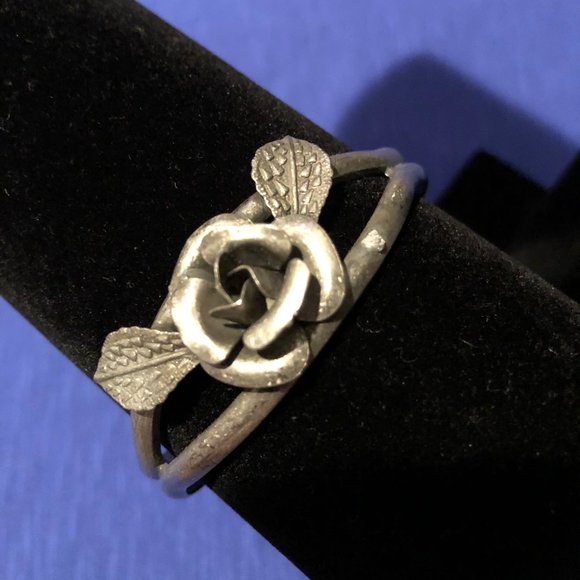 Jewelry - Matte Silver Rose Bracelet